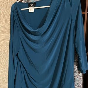 XL teal blouse